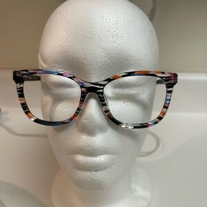 Salvatore Ferragamo Multicolor Striped Glasses